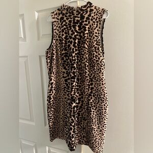 Cheetah print tank top dress